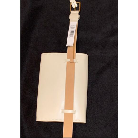 CALVIN KLEIN Belt Bag, Bone or Creamy White Color w/Gold Tone Metals, Small/Med. - Picture 7 of 14
